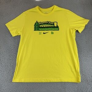 Hayward Field Shirt Mens XL Yellow 2023 USATF Outdoor Championships Nike Dri Fit